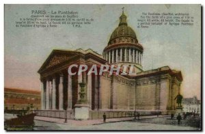 Paris Old Postcard Pantheon