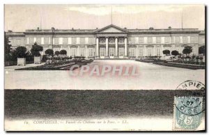 Old Postcard Compiegne Facade of the Chateau on the Park