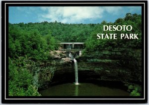 VINTAGE CONTINENTAL SIZE POSTCARD DESOTO STATE PARK AT FORT PAYNE ALABAMA