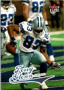 2004 Fleer Football Card Terry Glenn Dallas Cowboys sk9363