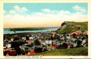 Missouri Hannibal Jackson Island and Lover's Leap Curteich