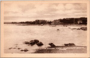 Cottages on Shoreline, Shore View Monument Beach MA Vintage Postcard R75