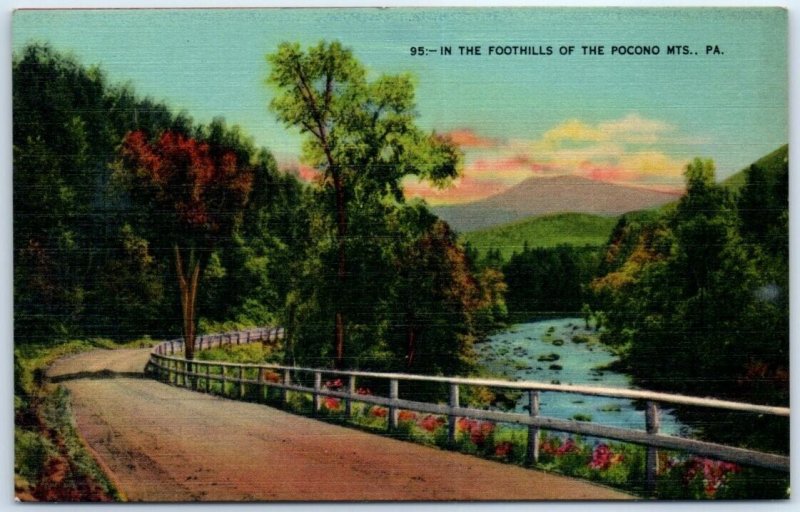 Postcard - In The Foothills Of The Pocono Mountains - Pennsylvania