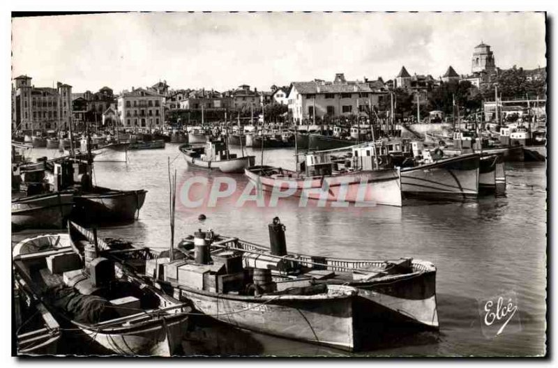 Postcard ModerneA Saint Jean de Luz (Pyrenees Basses) The Port after the re-e...