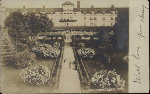 Lake Hopatcong NJ Inn or Hotel c1905 Real Photo Postcard