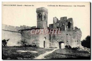 Postcard Ancient Ruins Beaucaire From Montmorency castle chapel