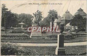 Old Postcard Rennes Les Jardin des Plantes Greenhouses