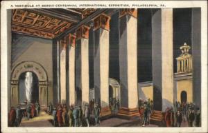 1926 Sesqui Centennial Philadelphia Expo Vestibule Postcard