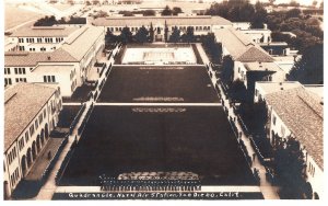 VINTAGE POSTCARD QUADRANGLE AT U.S. NAVAL AIR STATION AT SAN DIEGO 1941 RPPC