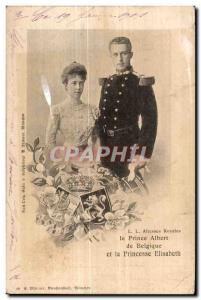 Old Postcard L L Altresses Royal Prince Albert of Belgium and Princess Elizabeth