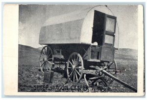 c1910's Sheep Wagon Casper Wyoming WY Unposted Antique Postcard