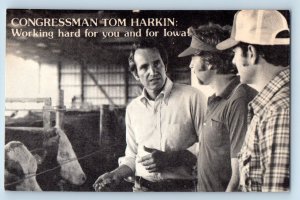 Ames Iowa Postcard Congressman Tom Harkin Political Advertisement c1960 Vintage