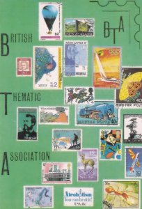 British Thematic Association Of Stamps 1991 First Poster Postcard