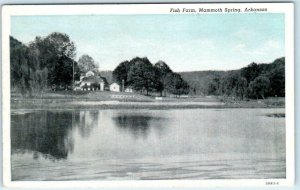 MAMMOTH SPRING, Arkansas  AR  ~ FISH FARM  Fulton County  ca 1920s  Postcard