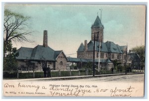 1906 Michigan Central Depot Bay City Michigan MI Posted Antique Postcard