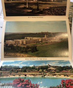 LOT of 2 : Vintage Hershey Pennsylvania The Chocolate Town Souvenir Postcard