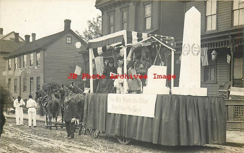 Unknown Location, RPPC, Civil War Celebration Parade Float, Photo