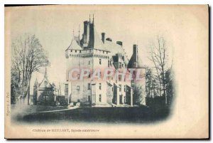 Postcard Old Chateau Meillant frontage Exterieure