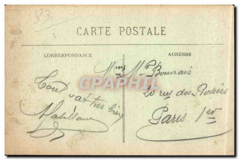 Bordeaux - L & # 39Hotel City - Old Postcard