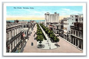 Prado Street View Havana Cuba UNP Unused WB Postcard O16