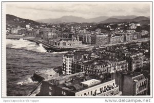 Spain San Sebastian Aerial View Ensanche de Gros Real Photo