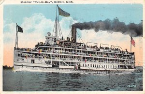 Put-in-Bay Ferries & Paddle Wheels Ship 1926 