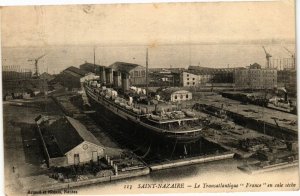 CPA St-NAZAIRE - Le Transatlantique France en cale seche (250975)