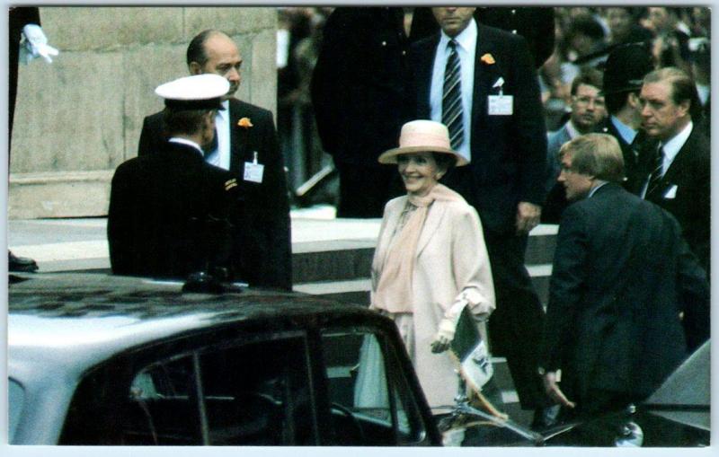 NANCY REAGAN at Royal Wedding PRINCE CHARLES & PRINCESS DIANA 1981  Postcard