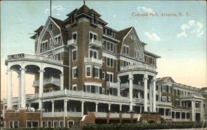 Arverne Long Island NY Colonial Hall c1910 Postcard