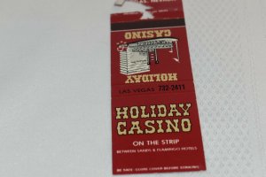 Holiday Casino Las Vegas Nevada Red 20 Strike Matchbook Cover