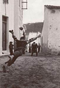 Portuguese Children Playing Football Street Sport Award Winner Photo Postcard