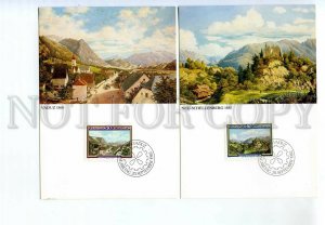 440818 Liechtenstein 1982 First Day maxi-card Moritz Menzinger painting