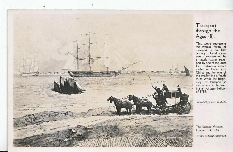 Shipping  Postcard - Transport Through The Ages - Real Photograph   ZZ3605
