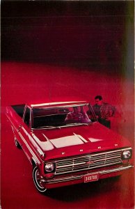 1969 Ford red pickup Truck advertising Creative Associates Postcard 26-106