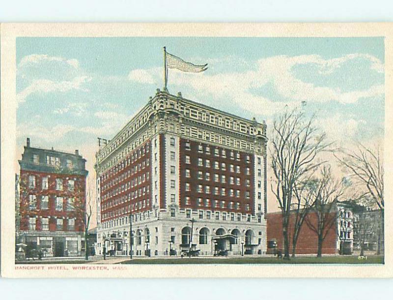 Unused W-Border BANCROFT HOTEL Worcester Massachusetts MA u9292