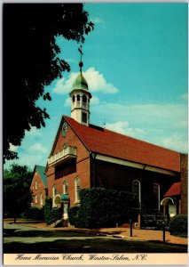 Home Moravian Church Winston-Salem North Carolina Church Congregation Postcard