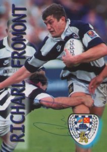 Richard Fromont Auckland Rugby New Zealand Hand Signed Card Photo