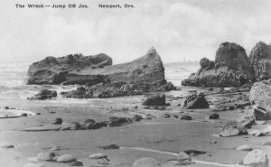 Newport Oregon The Wreck Jump off Joe Vintage Postcard AA108721