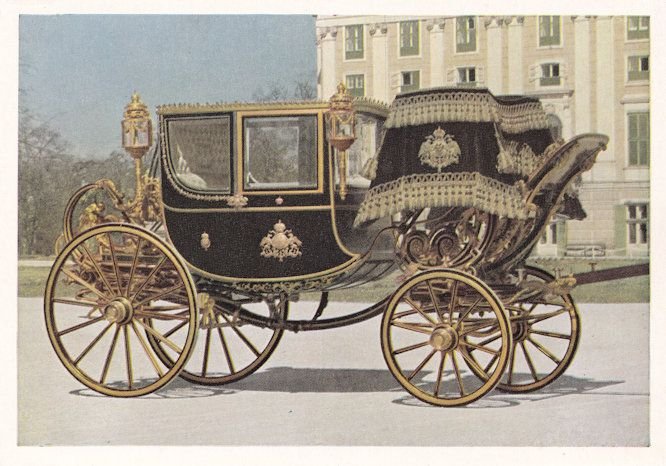 Galawagen Der Kaiserin Elisabeth Wien Empress Elizabeth Coach Postcard