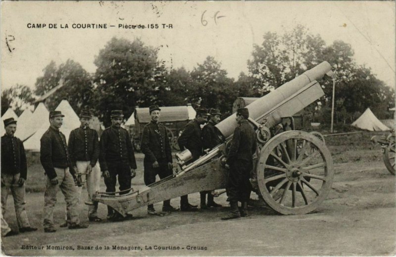 CPA La Courtine Piece de I55 T-R FRANCE (1050536)