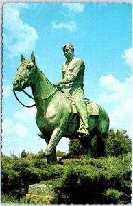 Postcard - Will Rogers On His Horse Soapsuds - Claremore, Oklahoma