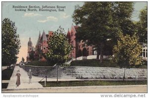 Indiana Huntington Residence Section Jefferson Street Looking North