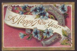 Wishing you a Happy New Year,Horseshoe Postcard 