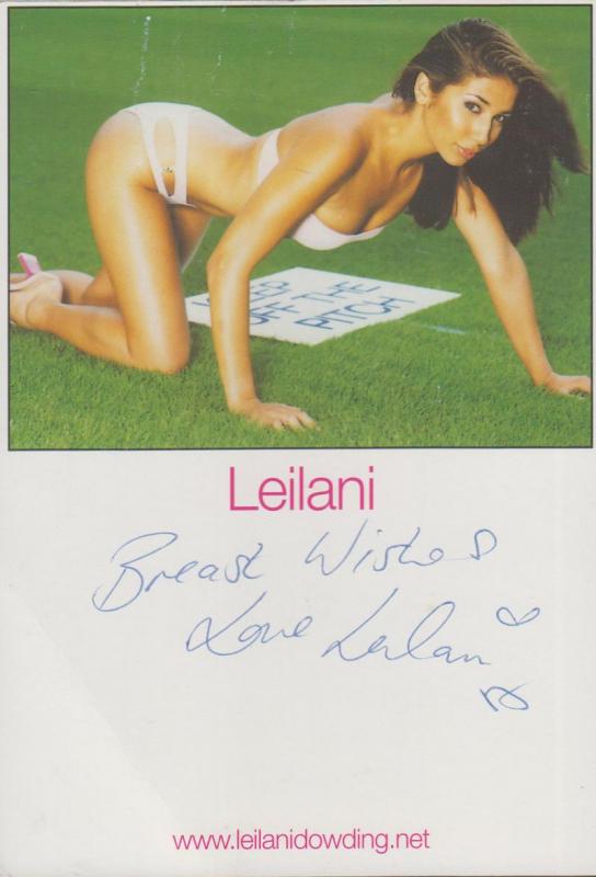 Leilani Dowding Sexy Model Official Hand Signed Photo