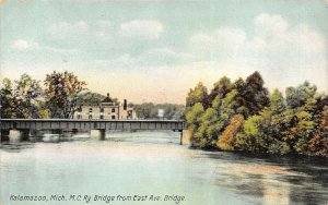 Kalamazoo Michigan c1910 Postcard Michigan Central Railway Bridge