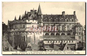 Old Postcard Amboise Chateau