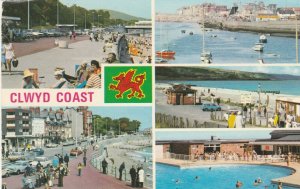 CLWYD COAST, North Wales - Vintage POSTCARD