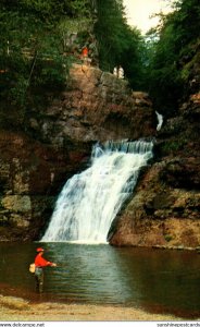 Fishing At Buck Hill Falls In The Pocono Mountains Pennsylvania