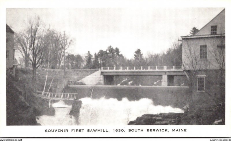 Maine South Berwick First Sawmill 1630