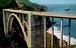 California Bixby Bridge On Highway #1 Near Big Sur